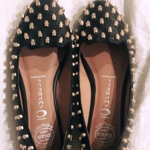 Like new skull studded Jeffrey Campbell loafers